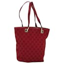 GUCCI GG Canvas Hand Bag Red 002 1099 Auth 75104 - Gucci