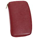 LOUIS VUITTON Epi Agenda Geode Geldbörse Rot M63877 LV Auth 75005 - Louis Vuitton