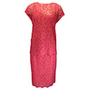 Dolce & Gabbana Ensemble deux pièces haut et jupe en dentelle rouge - Autre Marque