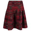 Oscar De La Renta Boucle A-line Tweed Skirt in Red Wool - Oscar de la Renta