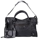 Balenciaga Medium City Bag in Black Leather