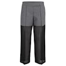 Viktor & Rolf Two-Tone Pants in Black and Grey Wool