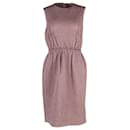 Robe sans manches Bottega Veneta en laine mauve