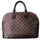Brown 2009 PM Alma Damier Ebene Monogram handbag - Louis Vuitton