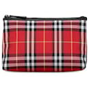 Burberry Red House Check Pouch