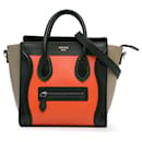 Celine Orange Nano Tricolor Gepäcktasche - Céline