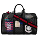 Gucci Black GG Supreme Night Courrier Travel Bag