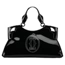 Cartier Marcello de Cartier Patent Leather Handbag Leather Handbag in Good condition