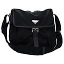 PRADA Shoulder Bag Nylon Black Auth yk12365 - Prada