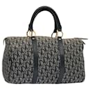 Christian Dior Trotter Canvas Boston Bag Navy Auth 75131
