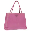 PRADA Tote Bag Nylon Pink Auth mr150 - Prada