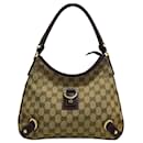 Brown Gucci GG Canvas Abbey D-Ring Shoulder Bag