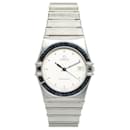 Silver OMEGA Quartz Stainless Steel Constellation Watch - Omega