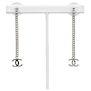 Chanel CC Chain Drop Ohrringe Metallohrringe in gutem Zustand