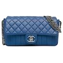 Chanel Blue Quilted Calfskin Multi Chain Flap
