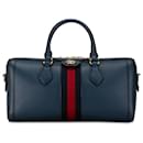 Gucci Bleu Moyen Cuir Ophidia Boston