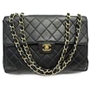VINTAGE SAC A MAIN CHANEL SQUARE TIMELESS CUIR MATELASSE LEATHER HAND BAG - Chanel