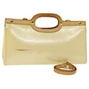 LOUIS VUITTON Monogram Vernis Roxbury Drive Hand Bag Perle M91374 LV Auth 75102 - Louis Vuitton