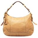 Tan Prada Deerskin Leather Shoulder Bag