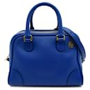 Bolso satchel Amazona 75 pequeño de piel azul LOEWE - Loewe