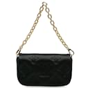 Portafoglio nero Louis Vuitton Bubblegram su borsa a catena