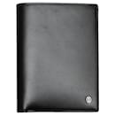 Black Cartier Leather Folding Wallet