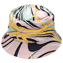 Sombrero de pescador con estampado abstracto de Emilio Pucci rosa y multicolor talla 1