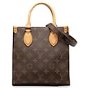 Bolso satchel Louis Vuitton Monogram Sac Plat BB marrón
