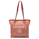 Bolsa Chanel Mini Lona Deauville rosa