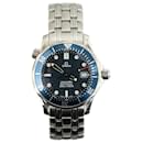 Silver OMEGA Quartz Stainless Steel Seamaster Professional Watch - Omega