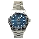 Silver Tag Heuer Automatic Stainless Steel Aquaracer Watch