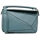 Bolso satchel mediano LOEWE Puzzle Bag azul - Loewe