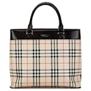 Beige Burberry House Check Tote