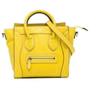 Yellow Celine Nano Luggage Tote Satchel - Céline