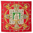 Omaggio Hermès rosso Una sciarpa di seta Charles Garnier