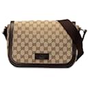 Beige Gucci GG Canvas Crossbody Bag