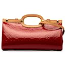 Bolso satchel rojo Louis Vuitton con monograma Vernis Roxbury Drive