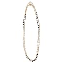 Lange Vintage-Halskette mit Perlen und Kette in Gold- und Mehrfarben von Chanel
