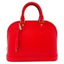 Rote Louis Vuitton Epi Alma PM Handtasche
