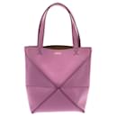 Bolso satchel mini Puzzle Fold de LOEWE en rosa - Loewe