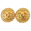 Orecchini a clip CC Chanel in oro