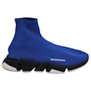Balenciaga Speed Sneakers in Blue Polyester