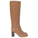 Chloe Knee Boots in Brown Leather - Chloé
