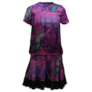 Proenza Schouler Pleated Midi Dress in Purple Silk