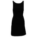 Theory Sleeveless Mini Dress in Black Triacetate