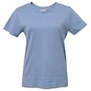 T-shirt à manches courtes avec logo Celine en coton bleu - Céline