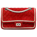 Red Chanel Medium Suede Re-issue 2.55 Double Flap Shoulder Bag