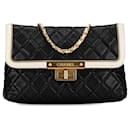 Black Chanel Quilted Lambskin Chain Flap Shoulder Bag