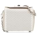 White Alexander McQueen Studded Leather Box 16 Satchel - Alexander Mcqueen