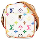 Weiße Louis Vuitton Monogram Multicolore Rift Umhängetasche